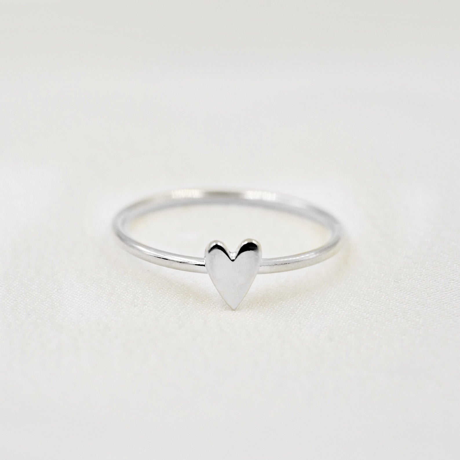Tiny Gold Heart Ring – Amanda Deer Jewelry