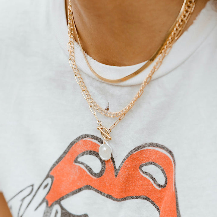 Pearl Toggle Necklace
