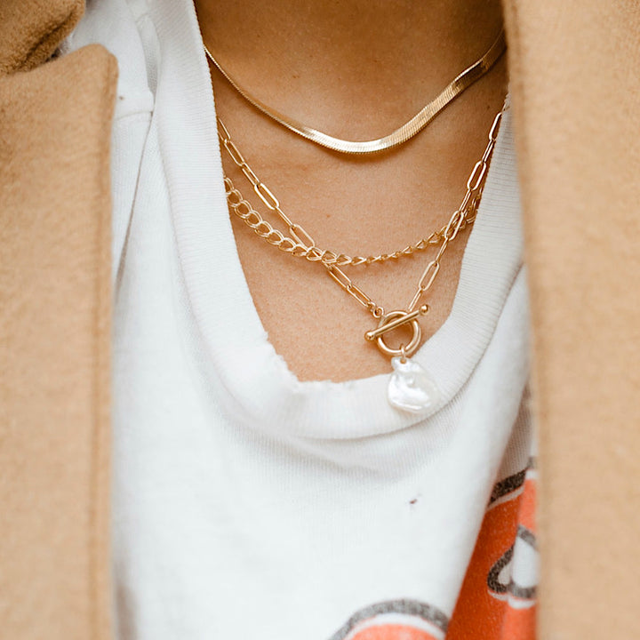 Pearl Toggle Necklace