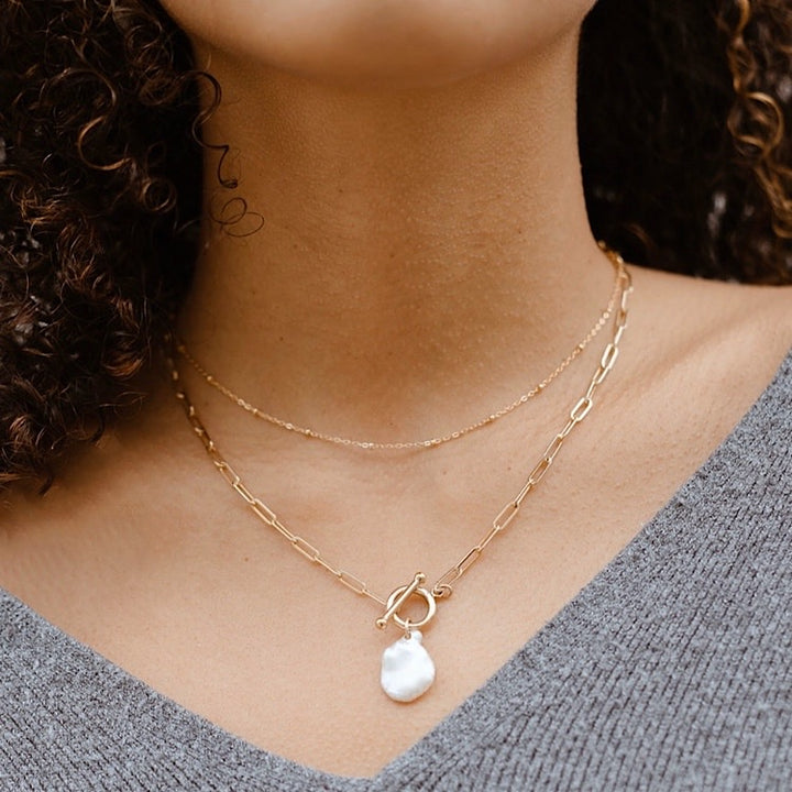 Pearl Toggle Necklace