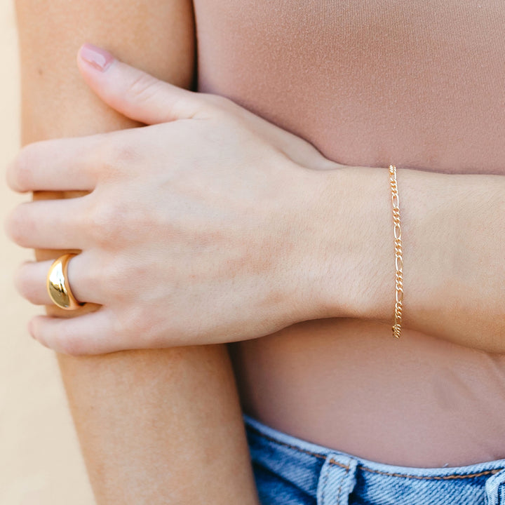 Large Figaro Chain Bracelet