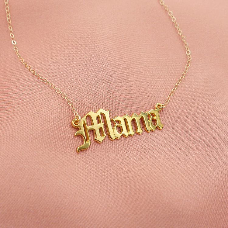 Old English Mama Necklace