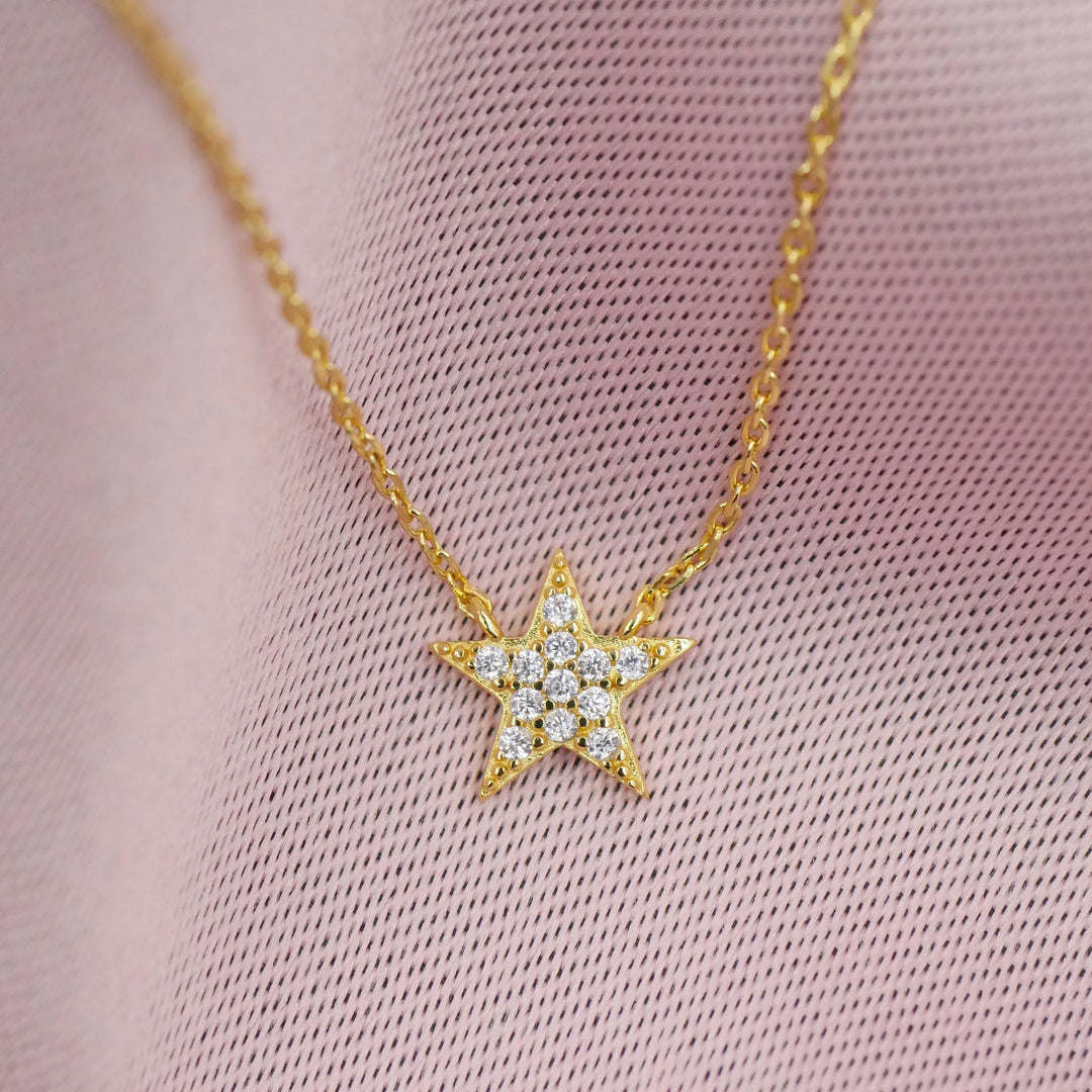 Mini CZ Star Necklace