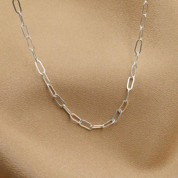 Mini Paperclip Chain Necklace