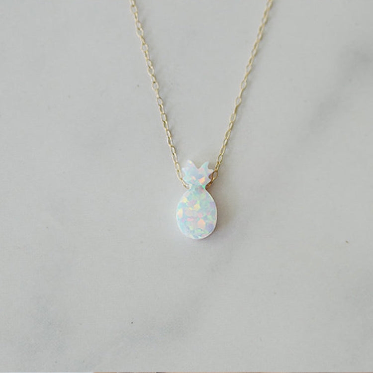 Opal Pineapple Necklace