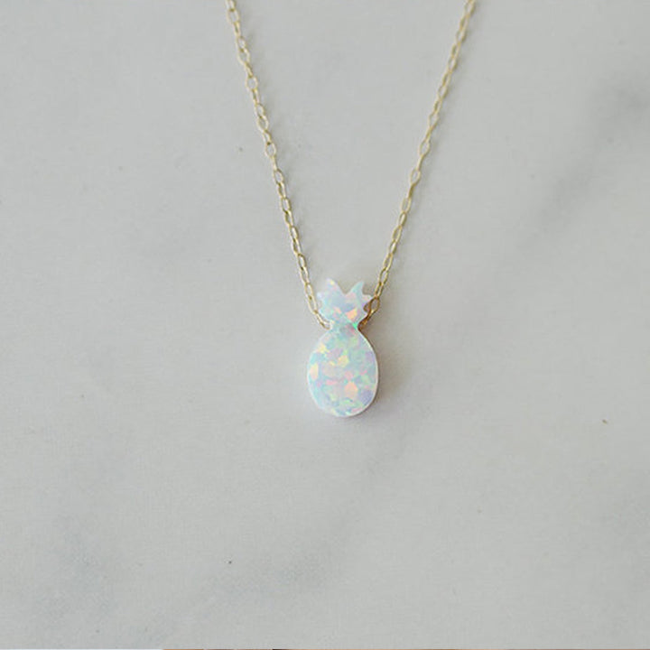 Opal Pineapple Necklace