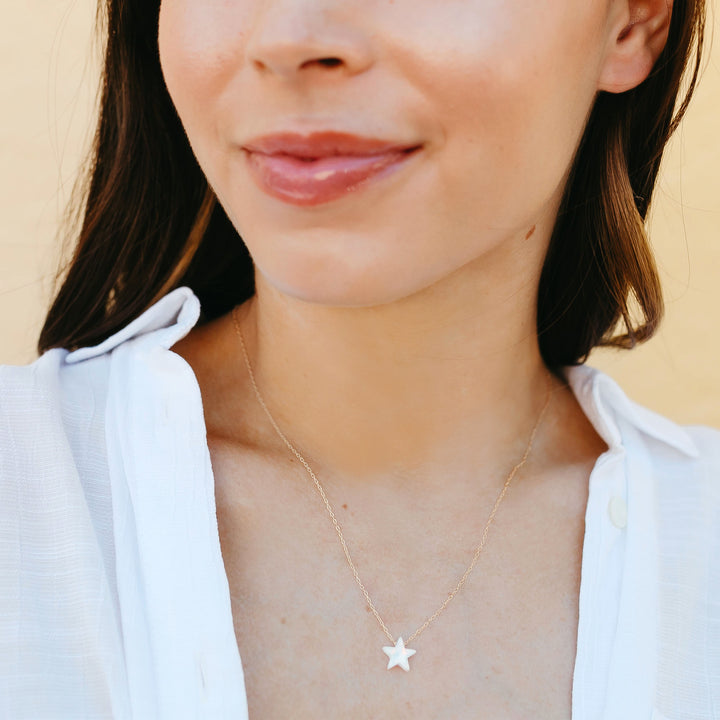 Opal Star Necklace