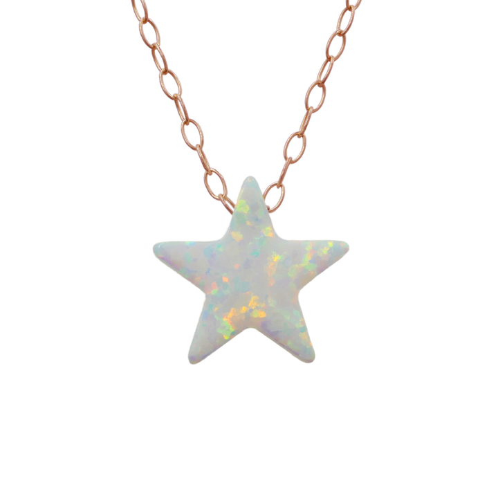 Opal Star Necklace