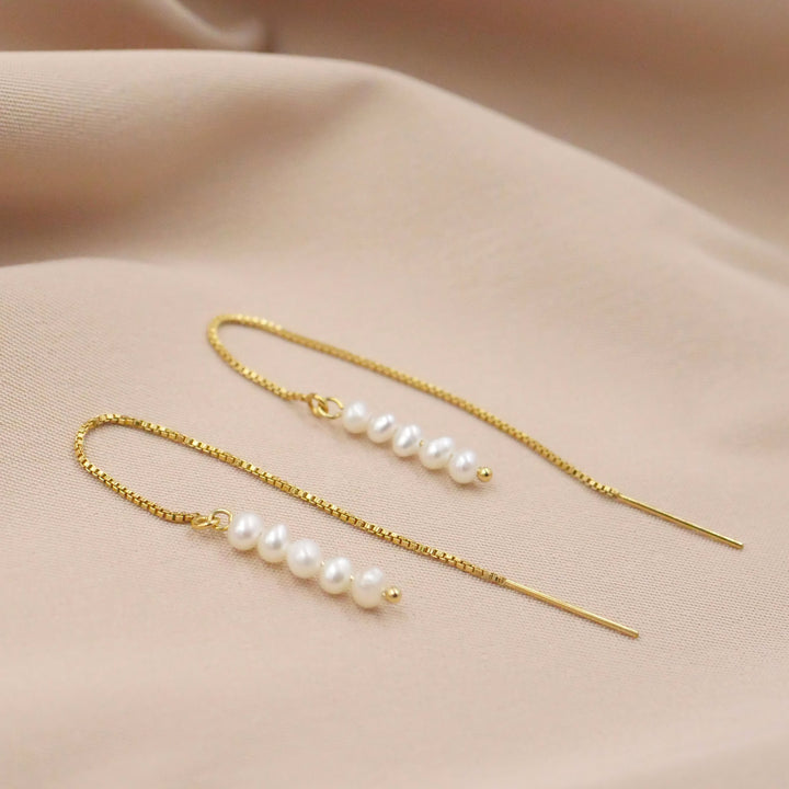 Pearl Threader Earrings