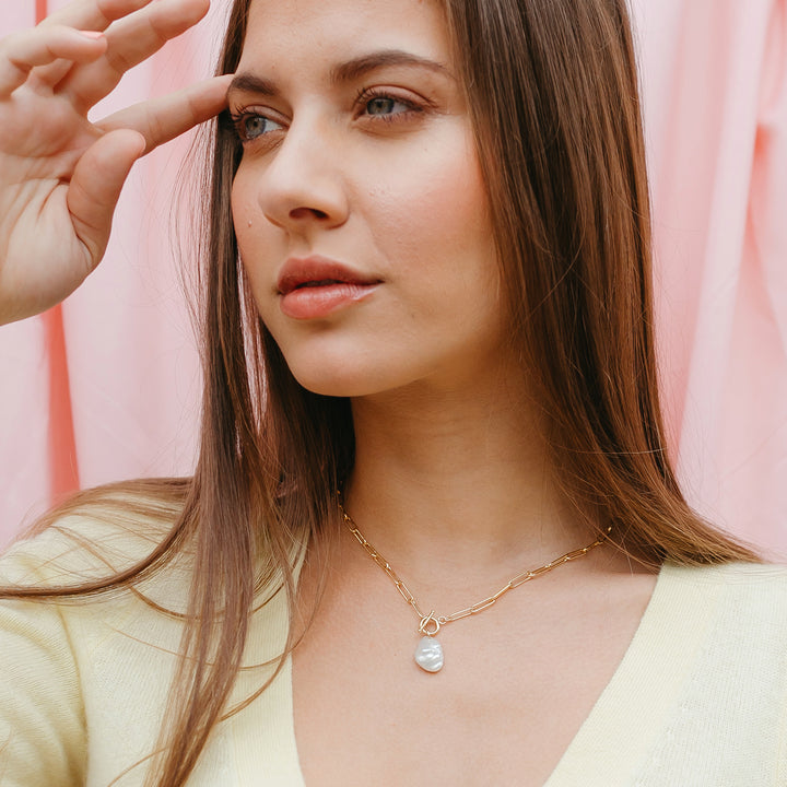 Pearl Toggle Necklace