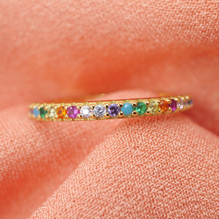 Rainbow Pave Band