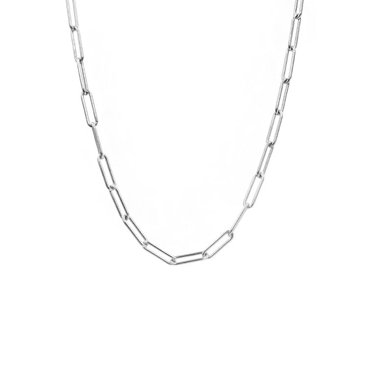 Paperclip Chain Necklace | Chunk Gold Link Chain Necklace