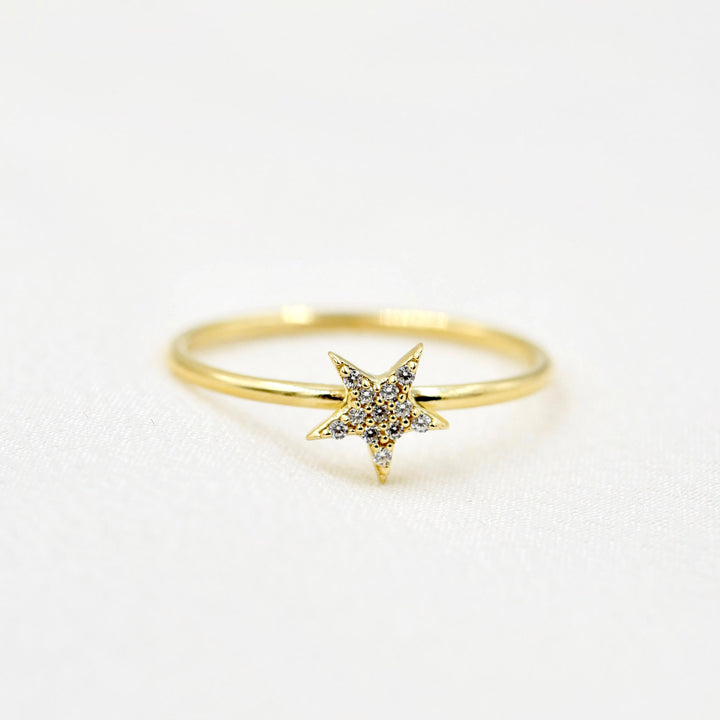 Mini CZ Star Stacking Ring