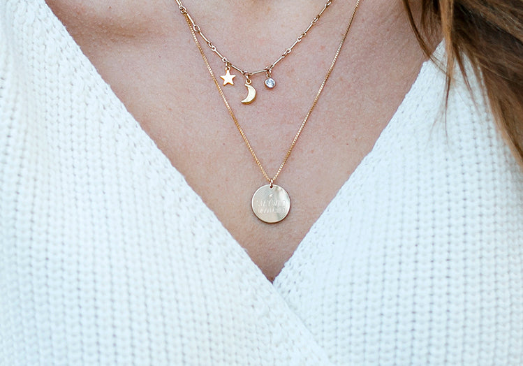 Sun, Moon and Stars Necklace