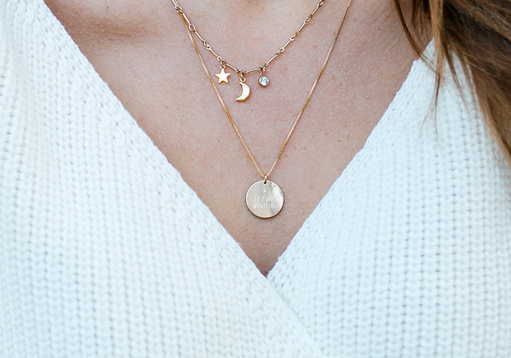 Sun, Moon and Stars Necklace