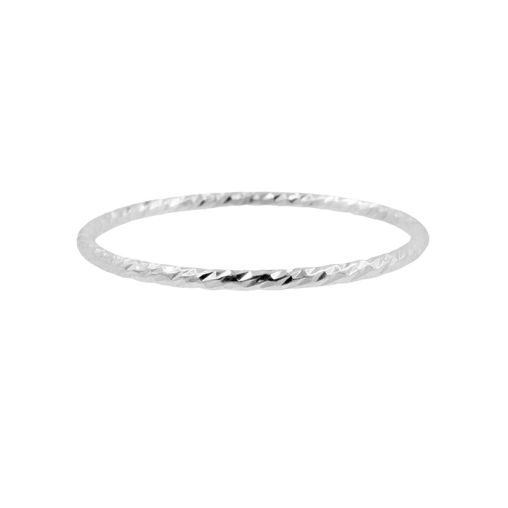 Textured Slim Stacking Ring