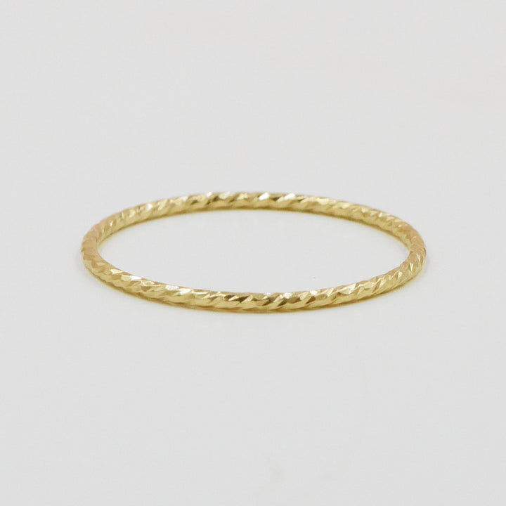 Textured Slim Stacking Ring