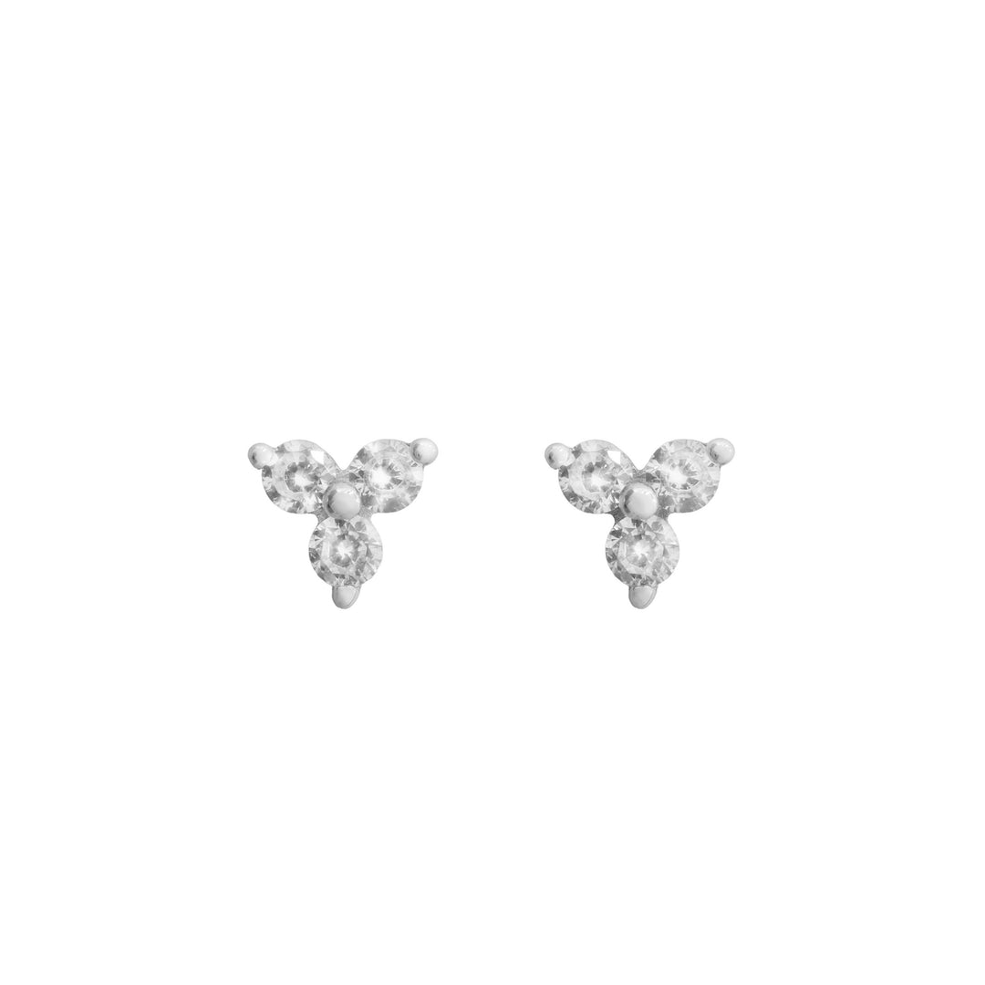 Three Stone Cluster Studs