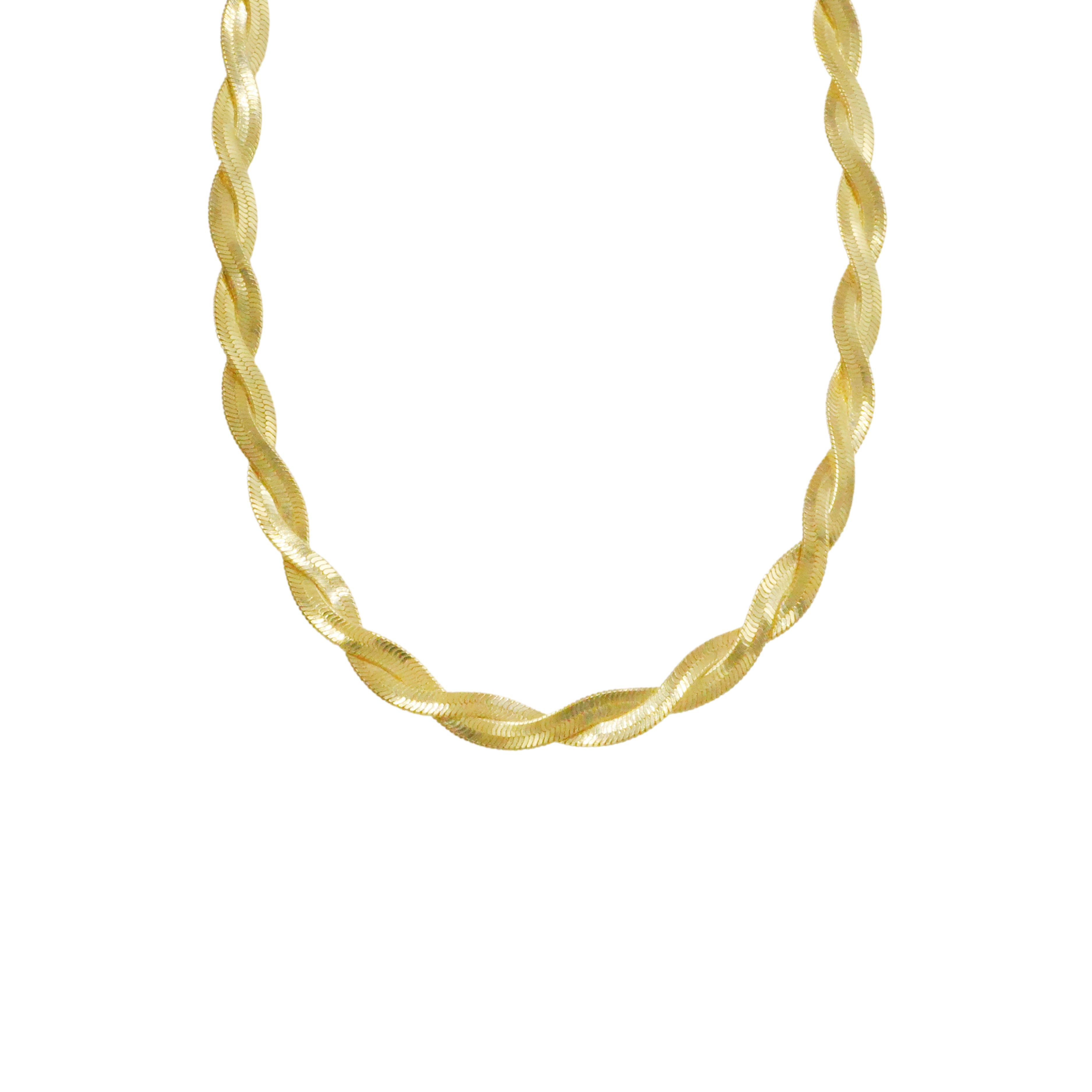 Gold Herringbone Necklace | 3mm – RG