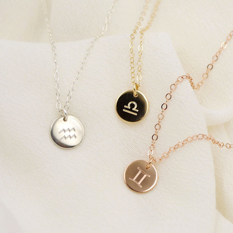 Mini Zodiac Coin Necklace