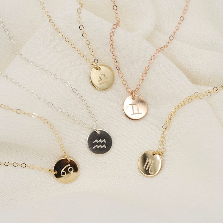 Mini Zodiac Coin Necklace